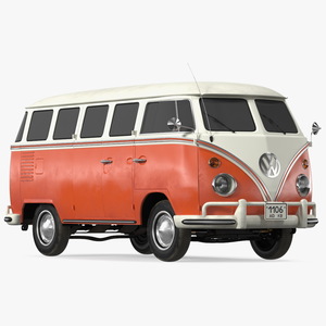 3D Volkswagen Type 2 Exterior Only