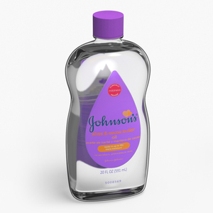 3D Johnsons Oil Bottle Purple