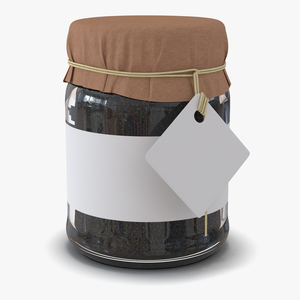 Black Tea In Glass Jar 3 3D model