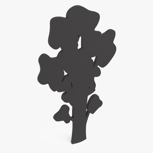 3D Small Tree Silhouette