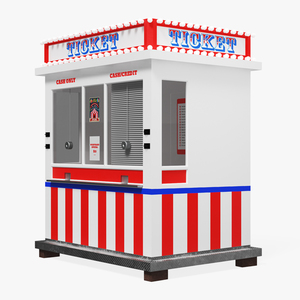 3D model Ticket Booth Classic