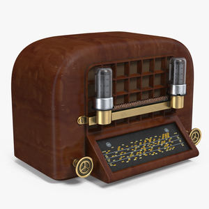 3D Vintage Radio model