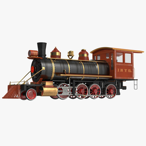 Steam Train Locomotive 2 3D model