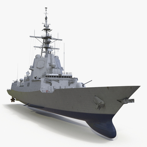 F101 Alvaro de Bazan Class Frigate 3D model