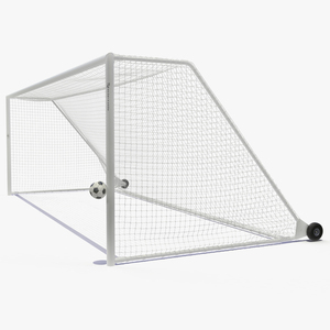 Animated Soccer Ball Hits the Bar and Bounces Back Off 3D model