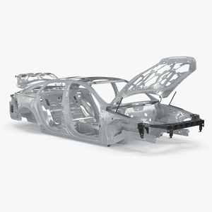 3D Car Frame Rigged