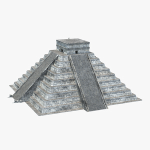 Kukulkan Temple Mayan Pyramid 3D model