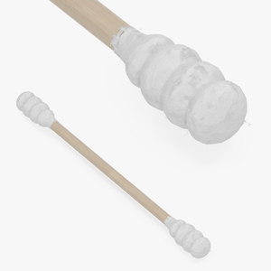 3D Cotton Swab Ring Type Wooden model