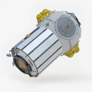 3D Orbital Space Station Airlock Module