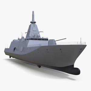 Japanese Mogami Class Frigate FFM-2 Rigged 3D