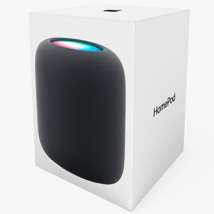 Apple HomePod Smart Speaker Packaging 3D