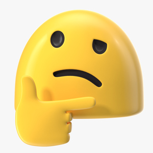 Thinking Face Android Emoji 3D