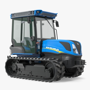 3D New Holland TK4 Crawler Cabin New model