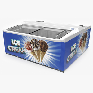 Double Ice Cream Freezer 3D model