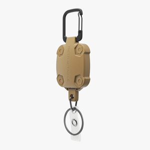 Belt Clip with Key Reel Brown 3D model