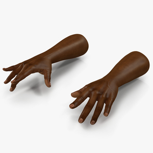 African Man Hands Pose 3 3D model