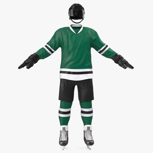 Hockey Equipment Green 3D