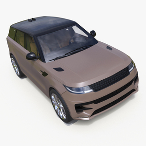 Luxury Sport SUV Brown 3D