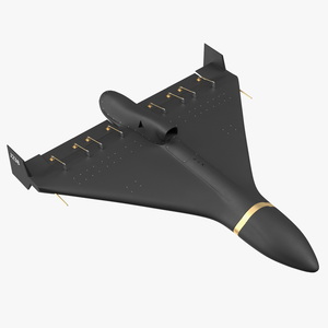 3D Shahed 238 Kamikaze Drone Black