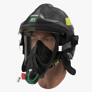 Firefighter Head Cairns XF1 Fire Helmet 3D model