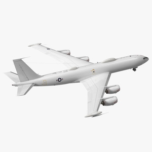 Boeing E-6 Mercury Aircraft Rigged 3D model