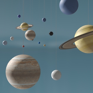 3D Hanging Solar System Model