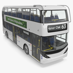 3D model Urban Double Decker White