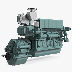 3D Marine Propulsion Engine Yanmar 6EY26W model