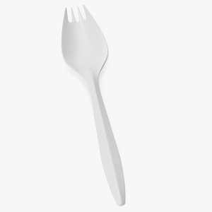 3D Plastic Spork Utensil