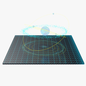 Asteroid Hologram 3D