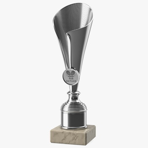 Sports Cup With Symbol Silver 3D model