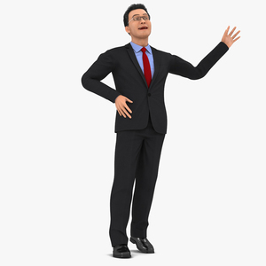 3D Asian Business Leader Rigged model