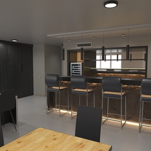 3D model Private Home Bar No Light