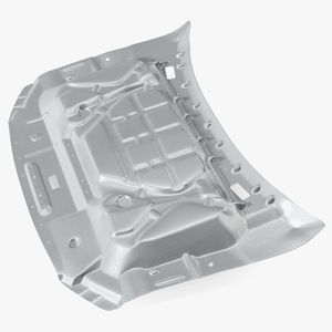 3D model Pickup Truck Hood Disassembled