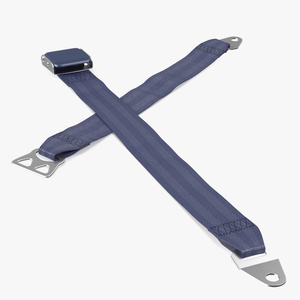 3D Airline Seat Belt Extender Type B Blue model