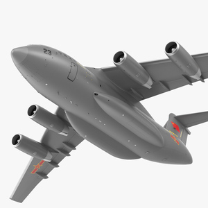 Xian Y20 Transport Aircraft Flight 3D model