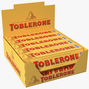 Toblerone Milk Chocolates Box 3D model