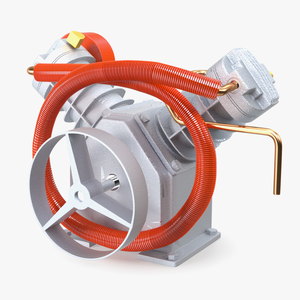 3D Aluminium Air Compressor Pump with Orange Hose