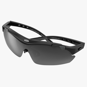 3D Sport Glasses 2 Black