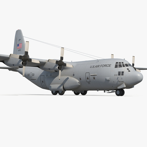 Lockheed C 130 Hercules US Military Transport Aircraft 3D model