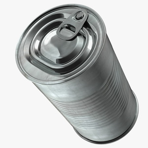 3D Steel Tin Can model