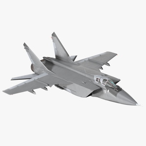 3D Supersonic Interceptor Aircraft Flight model