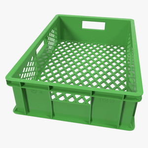 3D Square Solid Plastic Crate