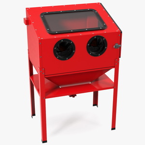 3D Sandblast Cabinet Red