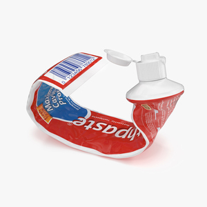 Finished Toothpaste Tube 3D model