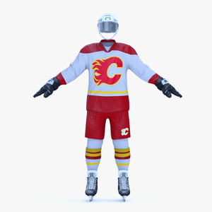 Hockey Uniform Calgary Flames 3D model