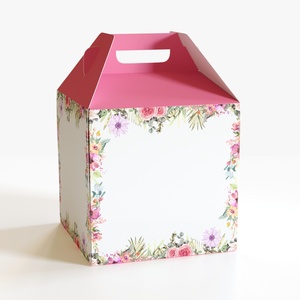 3D model W Packaging Tall Cake Box Pink No Window