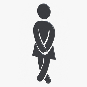 Toilet Women Symbol 3D model