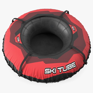 Inflatable Snow Tube Red 3D model