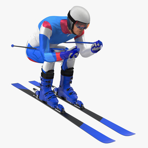 Slide Down Skier Generic 3D model